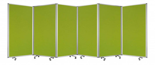 212 X 1 X 71 Green Metal 6 Panel Screen - Homeroots - Flyclothing LLC