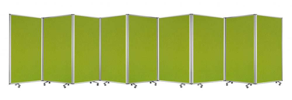 318" X 1" X 71" Green, Metal, 9 Panel, Screen - Homeroots