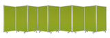 318" X 1" X 71" Green, Metal, 9 Panel, Screen - Homeroots