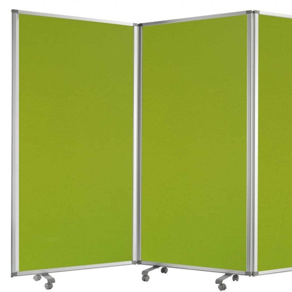 318" X 1" X 71" Green, Metal, 9 Panel, Screen - Homeroots