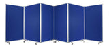 212 X 1 X 71 Blue Metal 6 Panel Screen - Homeroots - Flyclothing LLC