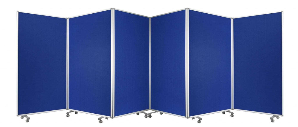 212 X 1 X 71 Blue Metal 6 Panel Screen - Homeroots - Flyclothing LLC