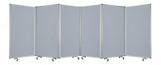 212 X 1 X 71 Metal Grey 6 Panel Screen - Homeroots - Flyclothing LLC