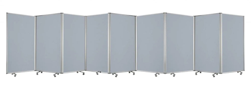 318" X 1" X 71" Metal, Grey, 9 Panel, Screen - Homeroots