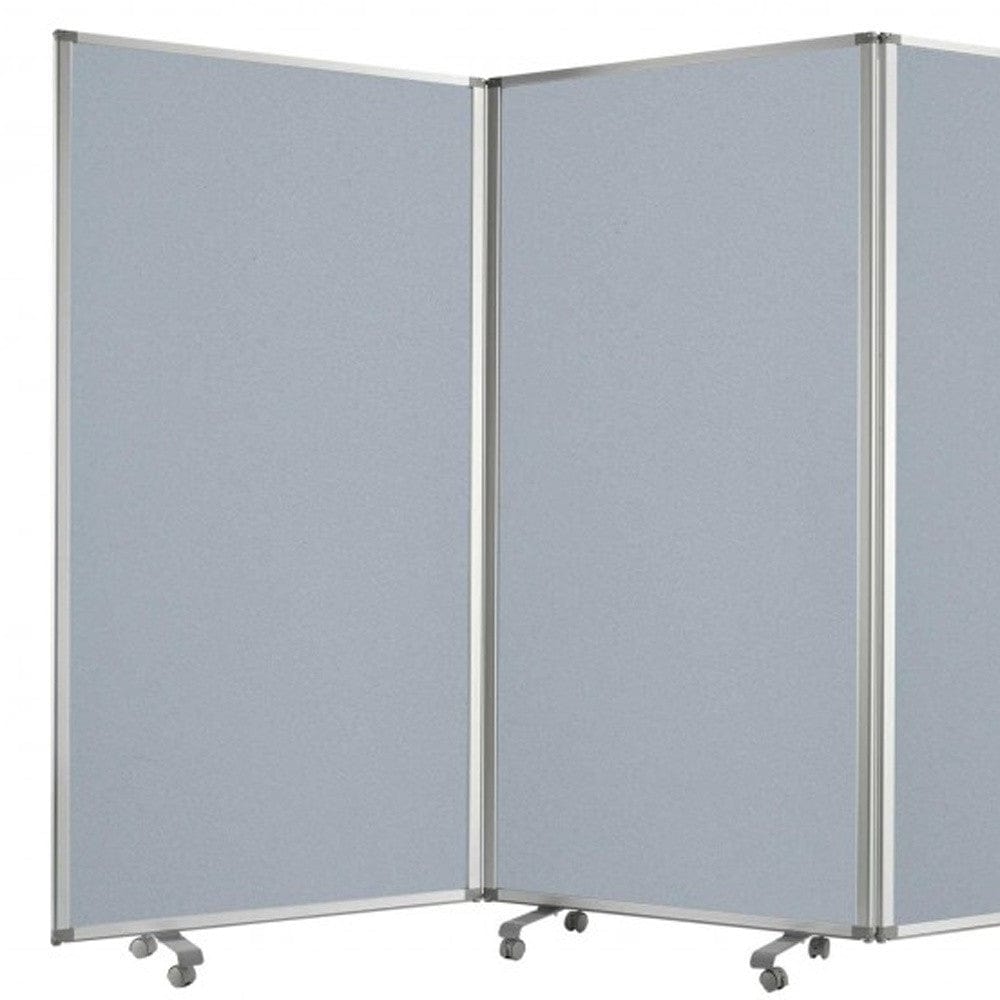 318" X 1" X 71" Metal, Grey, 9 Panel, Screen - Homeroots