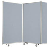 318" X 1" X 71" Metal, Grey, 9 Panel, Screen - Homeroots