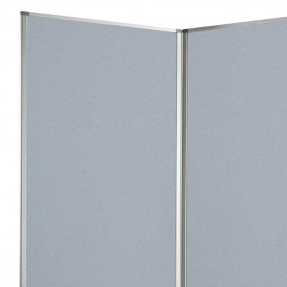 318" X 1" X 71" Metal, Grey, 9 Panel, Screen - Homeroots