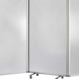 318" X 1" X 71" Clear Metal 9 Panel Resilient Screen - Homeroots