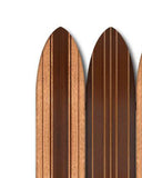 Warm Brown Long Board 3 Panel Room Divider Screen - Homeroots - Flyclothing LLC