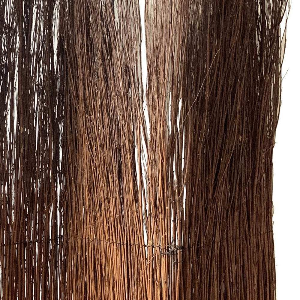 7' Rustic Willow Branch Three Panel Room Divider Screen - Homeroots - Flyclothing LLC