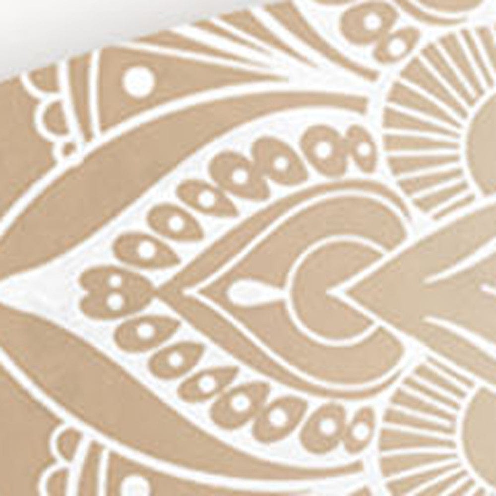 76" X 18" X 1" Wood and Tan Tranquility Surfboard Wall Art - Homeroots