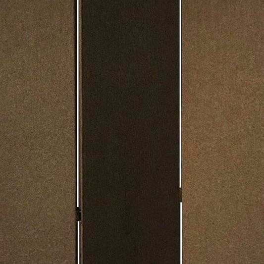 Brown Upholstered 3 Panel Room Divider Screen - Homeroots - Flyclothing LLC