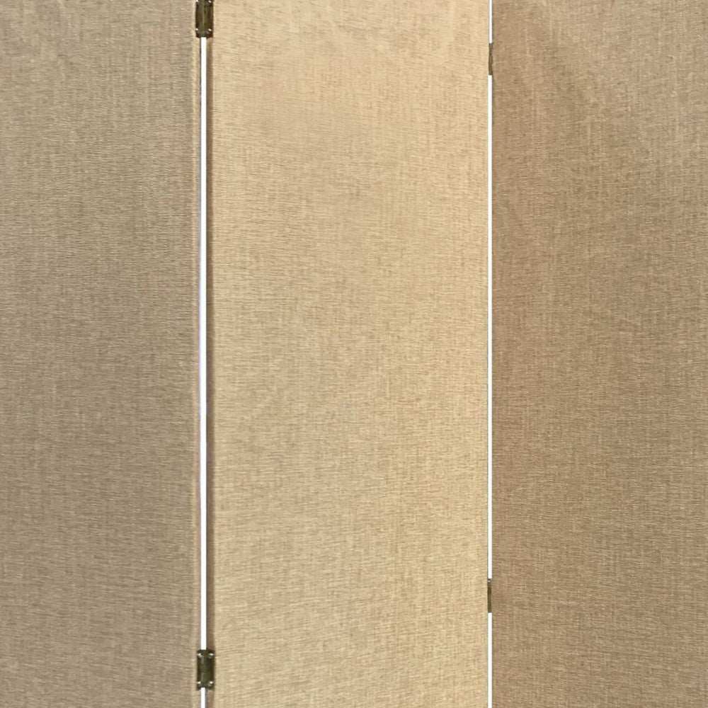Beige Upholstered 3 Panel Room Divider Screen - Homeroots - Flyclothing LLC