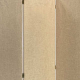 Beige Upholstered 3 Panel Room Divider Screen - Homeroots - Flyclothing LLC