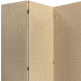 Beige Upholstered 3 Panel Room Divider Screen - Homeroots - Flyclothing LLC