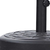 18 X 18 X 5 Black Water Injection Umbrella Base - Homeroots - Flyclothing LLC