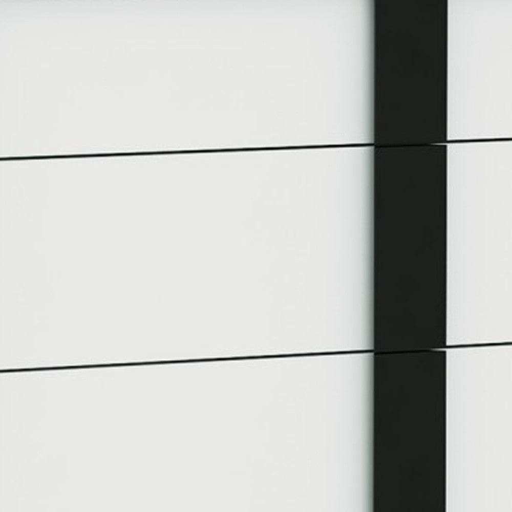 31 X 19 X 47 Gloss White Stainless Steel Drawer Chest - Homeroots - Flyclothing LLC