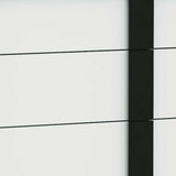 31 X 19 X 47 Gloss White Stainless Steel Drawer Chest - Homeroots - Flyclothing LLC