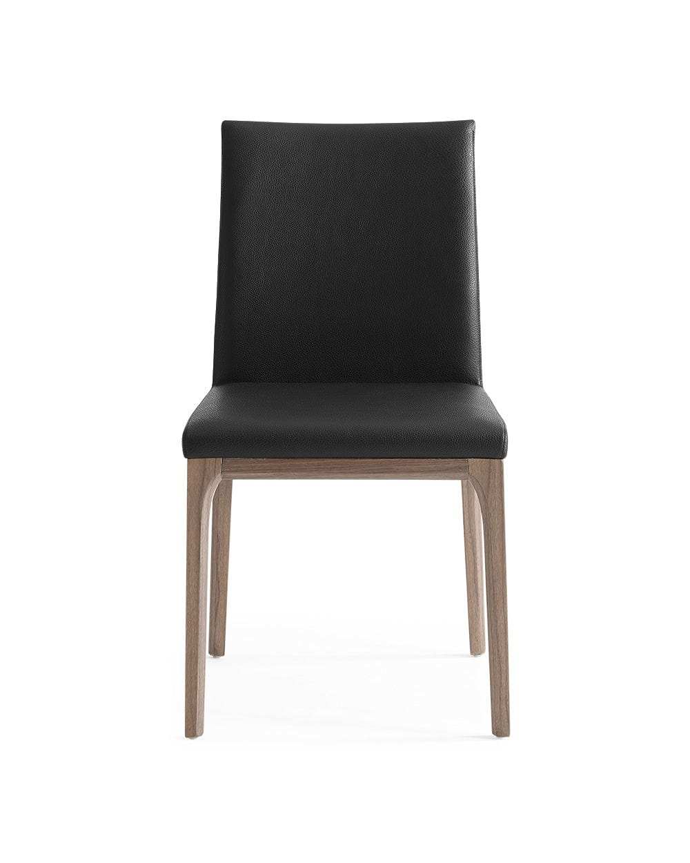 Set Of 2 Black Faux Leather Dining Chairs - Homeroots - Flyclothing LLC