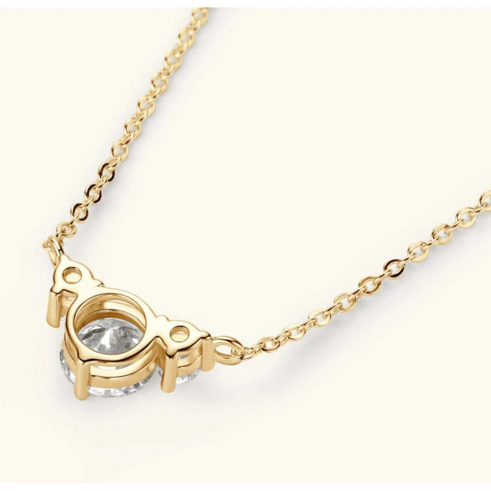 1.2 Carat Moissanite 925 Sterling Silver Necklace - Trendsi - Flyclothing LLC