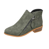 Size Zipper Block Heels Boots - Trendsi - Flyclothing LLC