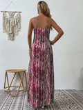 Full Size Printed Scoop Neck Maxi Cami Dress - Trendsi - Flyclothing LLC