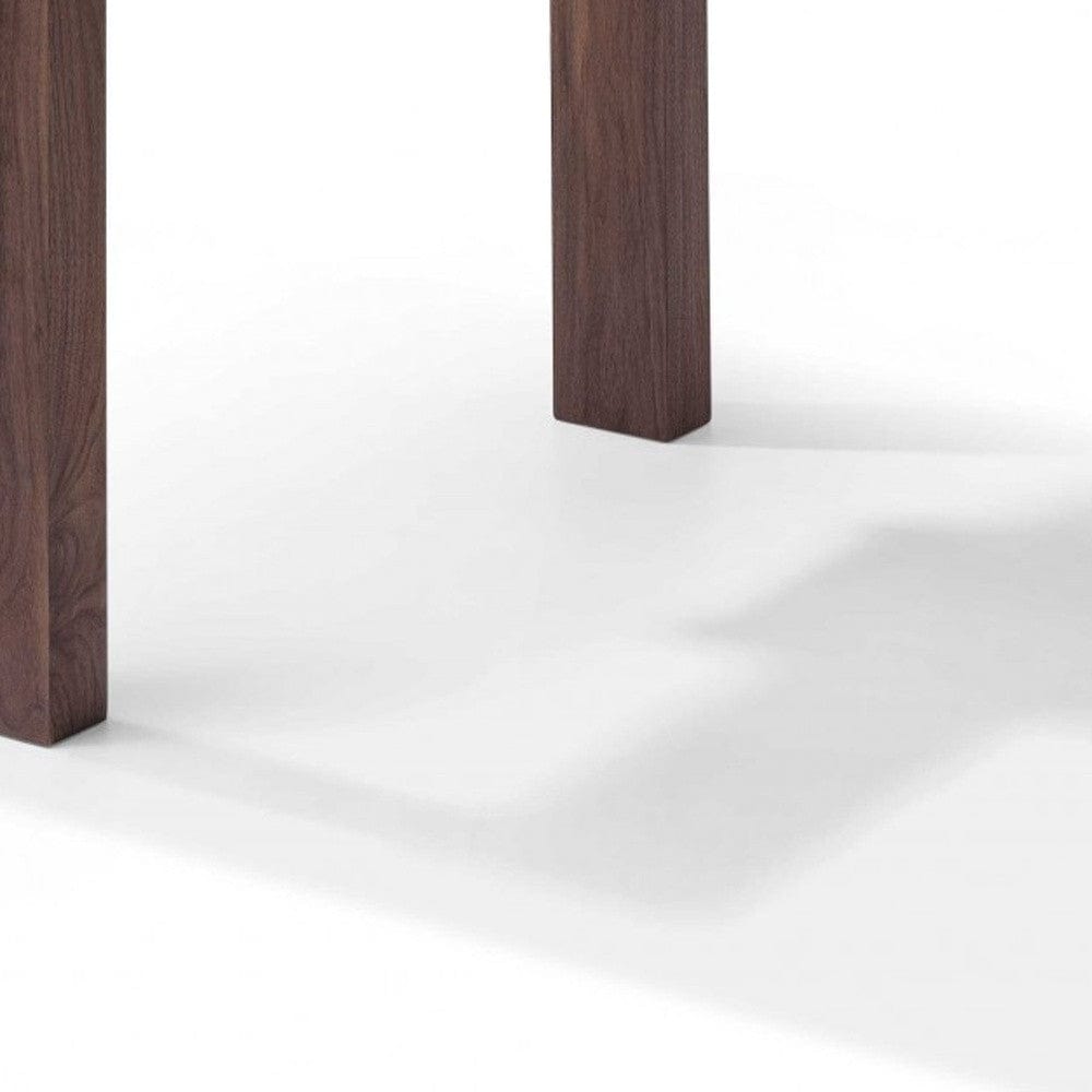 63" Clear and Brown Glass Self-Storing Leaf Dining Table - Homeroots - Flyclothing LLC