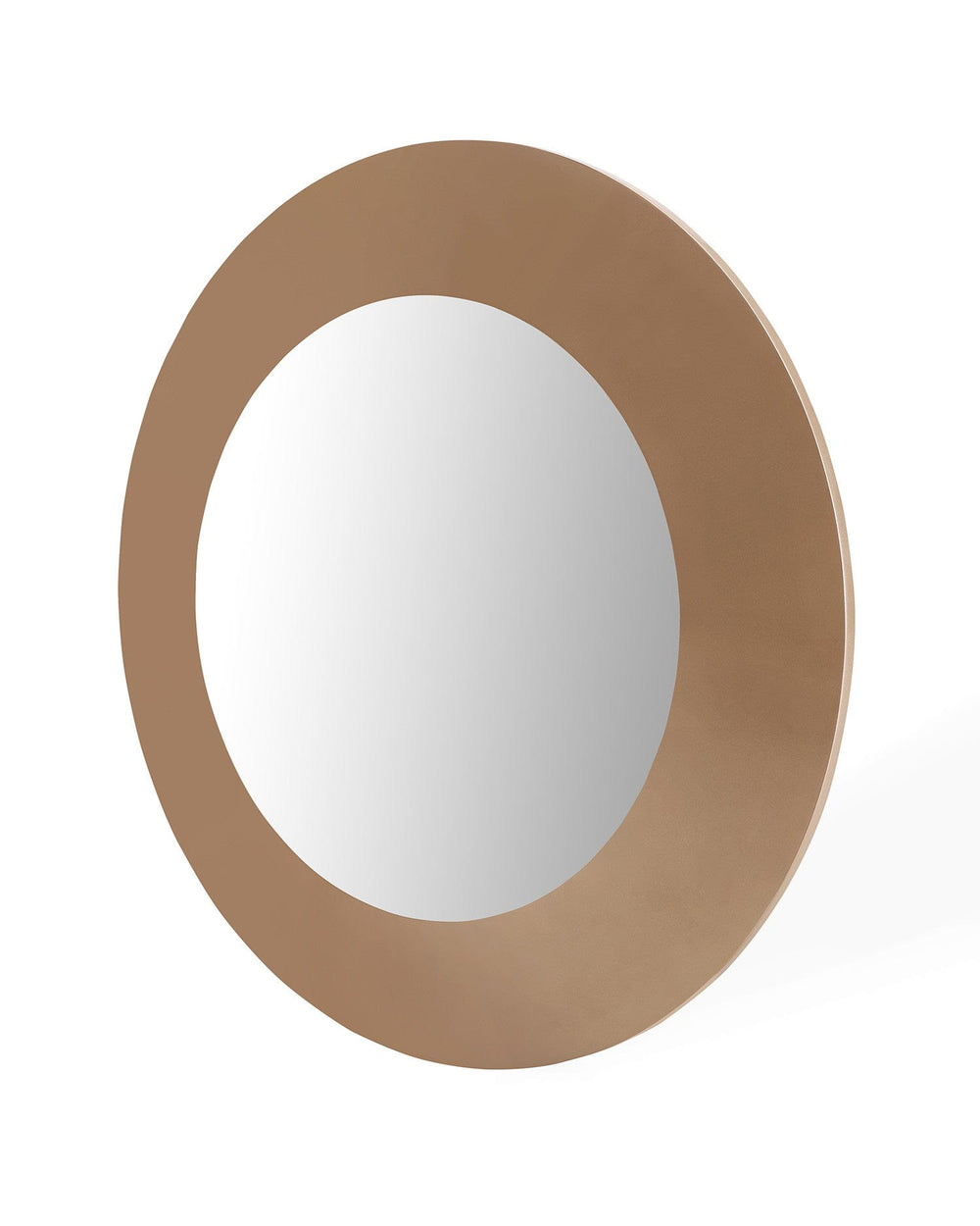 47" Gold Round Framed Accent Mirror - Homeroots - Flyclothing LLC