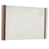 35" Natural Framed Accent Mirror - Homeroots - Flyclothing LLC