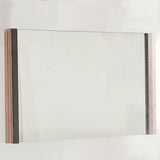 35" Natural Framed Accent Mirror - Homeroots - Flyclothing LLC