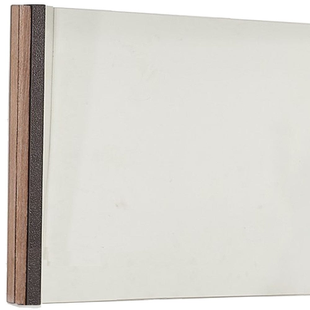 35" Natural Framed Accent Mirror - Homeroots - Flyclothing LLC