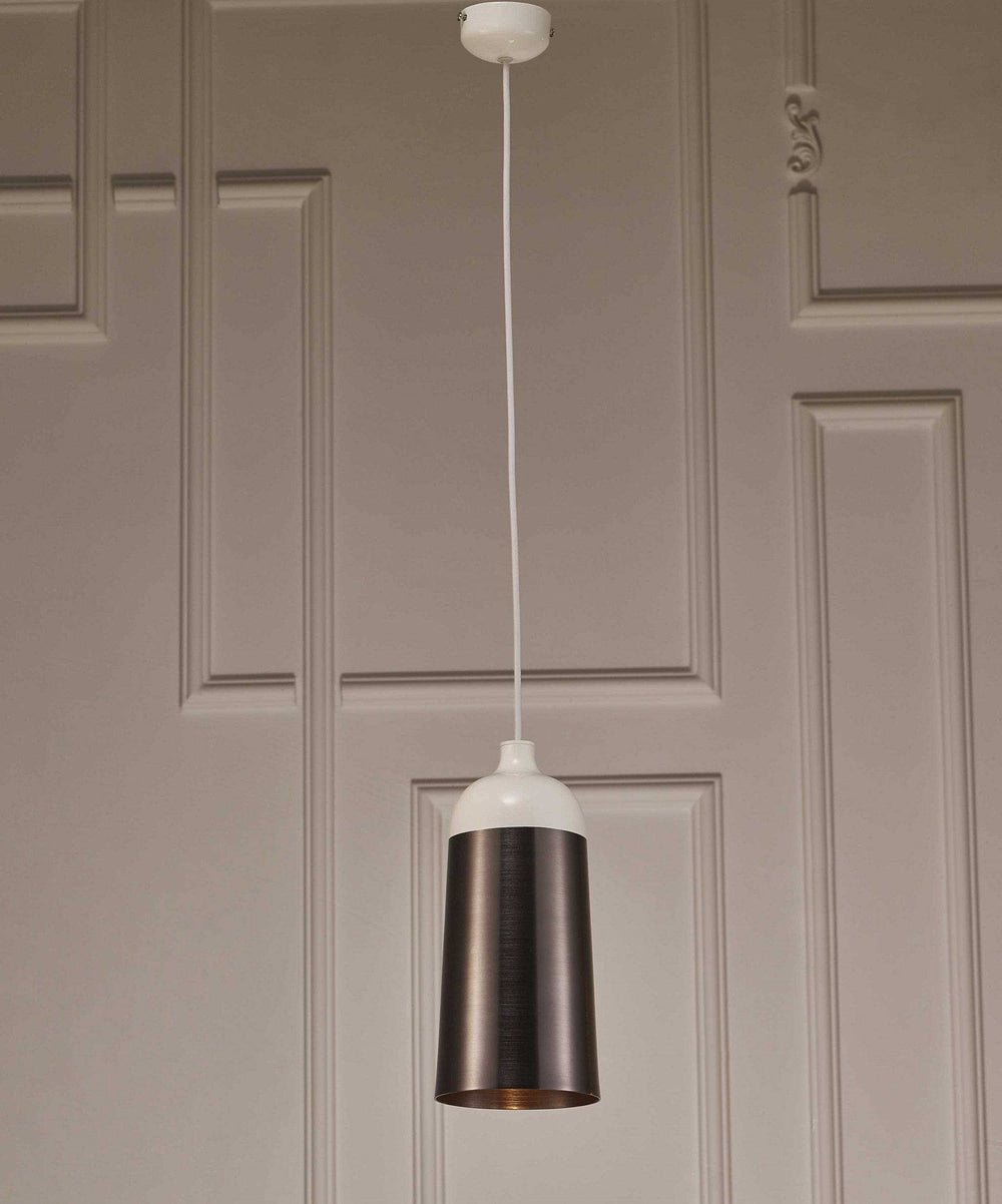 6 X 6 X 12 Silver Aluminum Pendant Lamp - Homeroots - Flyclothing LLC