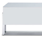 91 X 18 X 19 White Stainless Steel Tv Unit - Homeroots - Flyclothing LLC