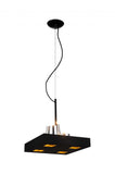 14 X 14 X 59 Black Stainless Steel Pendant Lamp - Homeroots - Flyclothing LLC