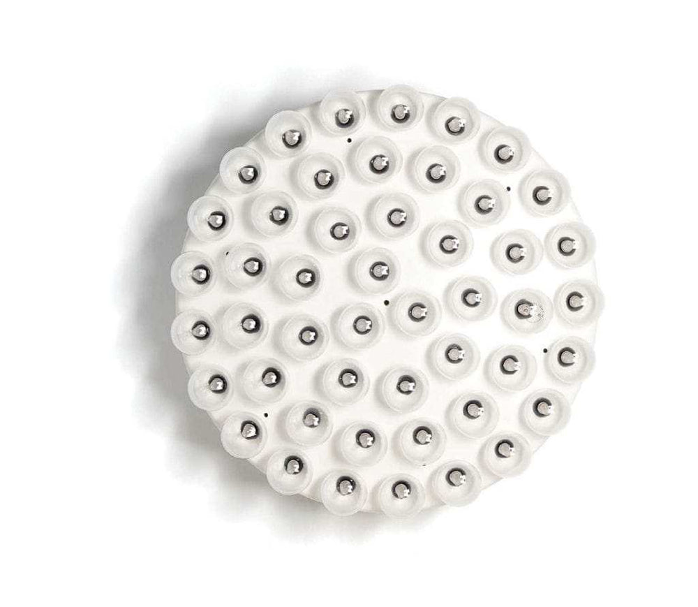 29 X 29 X 7 White Glass Metal Pendant Lamp - Homeroots - Flyclothing LLC