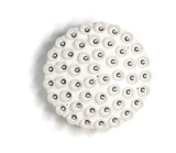 29 X 29 X 7 White Glass Metal Pendant Lamp - Homeroots - Flyclothing LLC