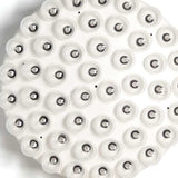 29 X 29 X 7 White Glass Metal Pendant Lamp - Homeroots - Flyclothing LLC