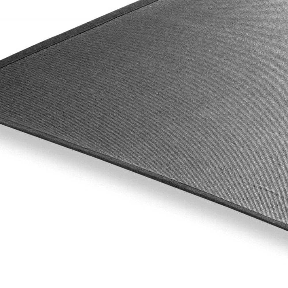 5' Charcoal Square Indoor Outdoor Area Rug - Homeroots - Flyclothing LLC