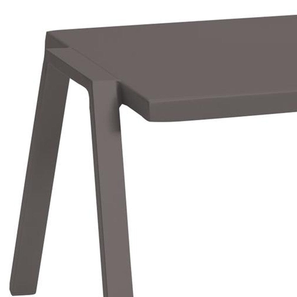 16" Taupe Aluminum End Table - Homeroots