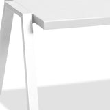 16" White Aluminum End Table - Homeroots