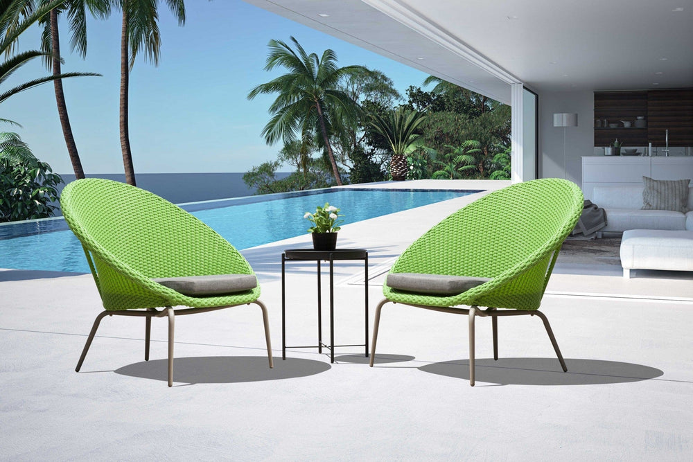 21" Gray Aluminum Round End Table - Homeroots - Flyclothing LLC