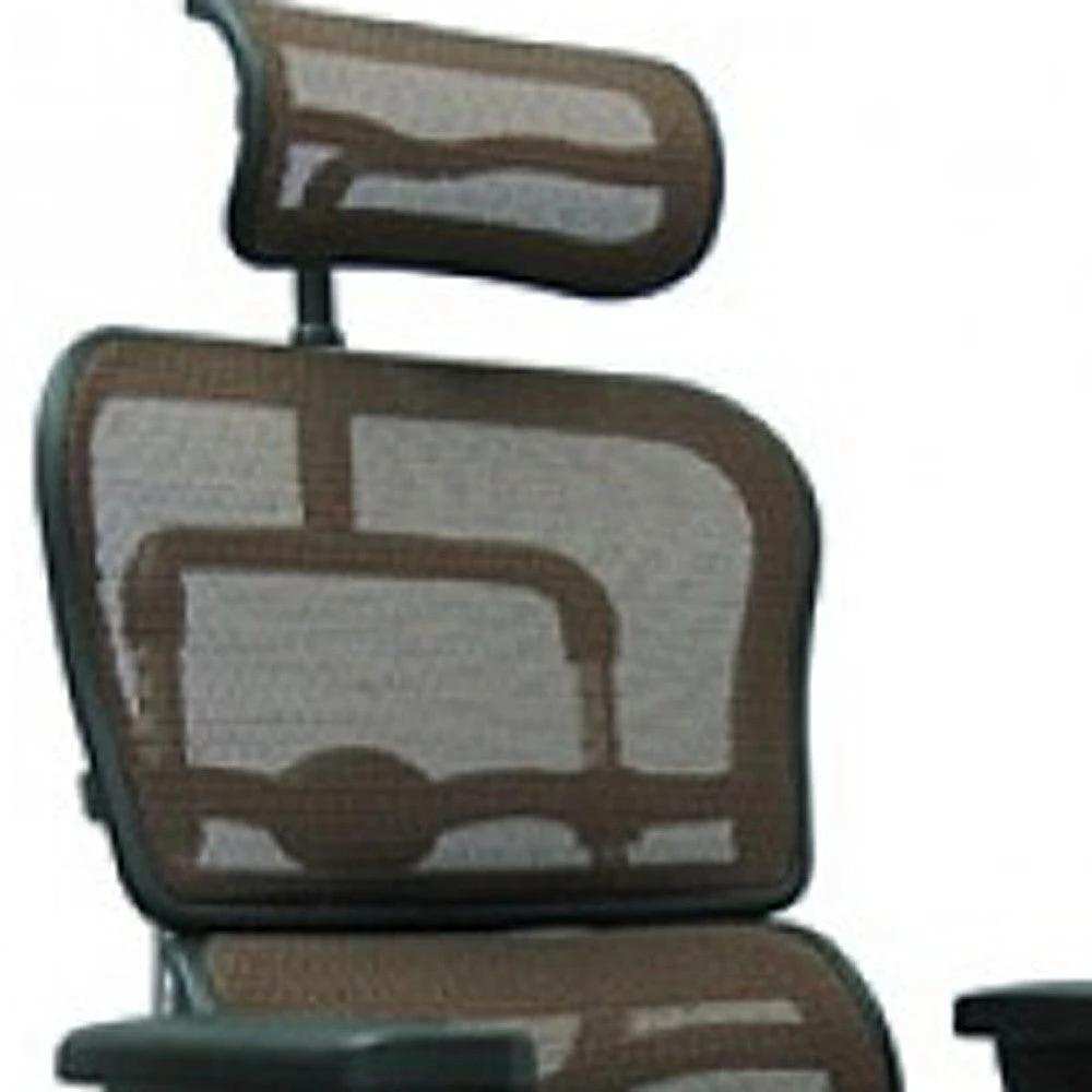 Black and Silver Adjustable Swivel Mesh Rolling Executive Office Chair - Homeroots - Flyclothing LLC