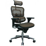 Black and Silver Adjustable Swivel Mesh Rolling Executive Office Chair - Homeroots - Flyclothing LLC