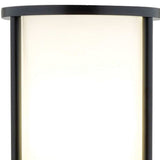 Black Wood Finish Floor Lamp With Circular Storage Shelves - Homeroots - Flyclothing LLC