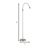 56" Arched Floor Lamp - Homeroots - Flyclothing LLC
