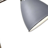 Grey Metal And Antique Brass Adjustable Usb Port Desk Lamp - Homeroots - Flyclothing LLC