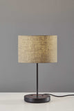 Matte Black Metal Wood Wireless Charging Table Lamp - Homeroots - Flyclothing LLC