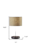 Matte Black Metal Wood Wireless Charging Table Lamp - Homeroots - Flyclothing LLC