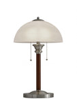 23" Silver Metal Standard Table Lamp With White Shade - Homeroots