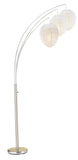 11" X 46"X 82" Brushed Steel Metal Arc Lamp - Homeroots - Flyclothing LLC